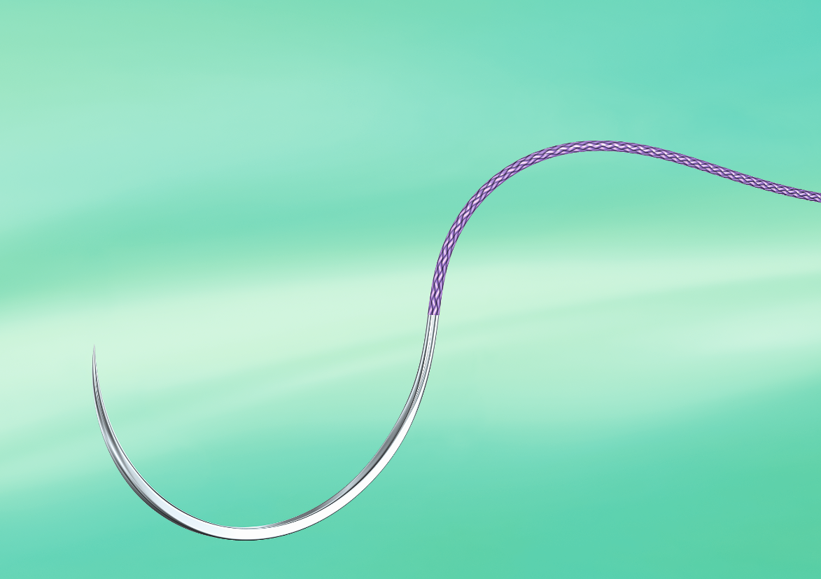 NOVOSYN фіолетовий, розмір USP 1 (4) 90см, голка HS40S (M), пакування RCP